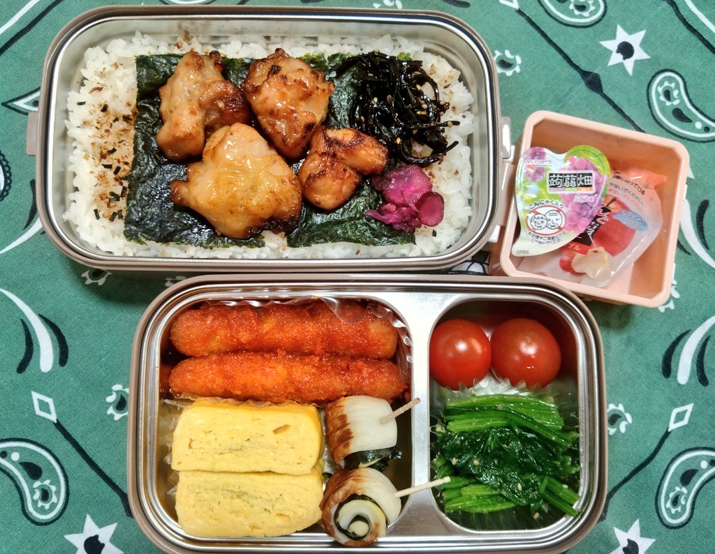 yukuke16's tweet photo. 本日のお弁当
 #お弁当記録

おはようございます
お昼から雨が降るみたい

今日も楽しい一日になりますように...♪*ﾟ
お弁当はまた来週です https://t.co/pcjzrpTuZJ