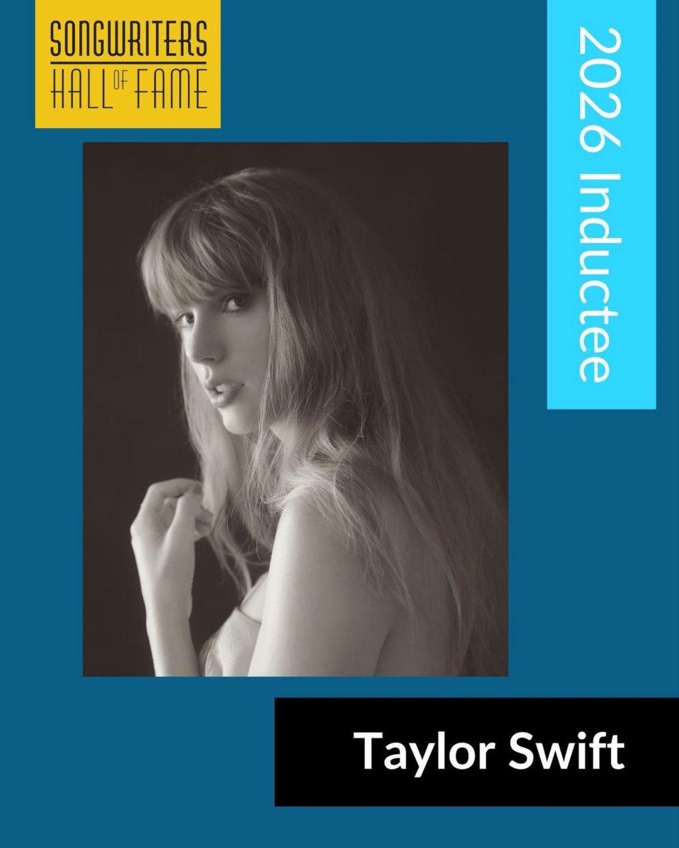 feirinhataylor's tweet photo. Taylor Swift oficialmente integra o Songwriters Hall Of Fame 🏆 https://t.co/xzfU85z5cy