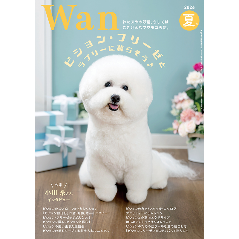 midori_wan's tweet photo. 愛犬雑誌『Wan』7月号＜夏号＞、本日発売です！
今回のテーマは「ビション・フリーゼとラブリーに暮らそう♪」。ビションの飼い主さん必見の情報盛りだくさんでお届けします💓
お求めは全国書店、Amazon、楽天ブックスで🐾 https://t.co/A3VTqqrEWz
