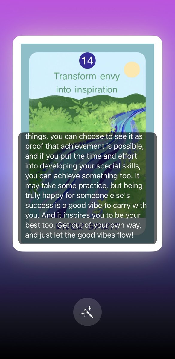gardentiger's tweet photo. #CardOfTheDay #RiverSpirit #ANSOracle ~ Transform envy into inspiration 💙💜💚 https://t.co/78aE4WUdiM