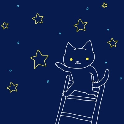 RosePouchong's tweet photo. きょうのRosePouchongさん：まよなかのねこさんがでました。よぞらのほしをゆびさして、あれはあなたのものっていって https://t.co/8BYNdAPXXg