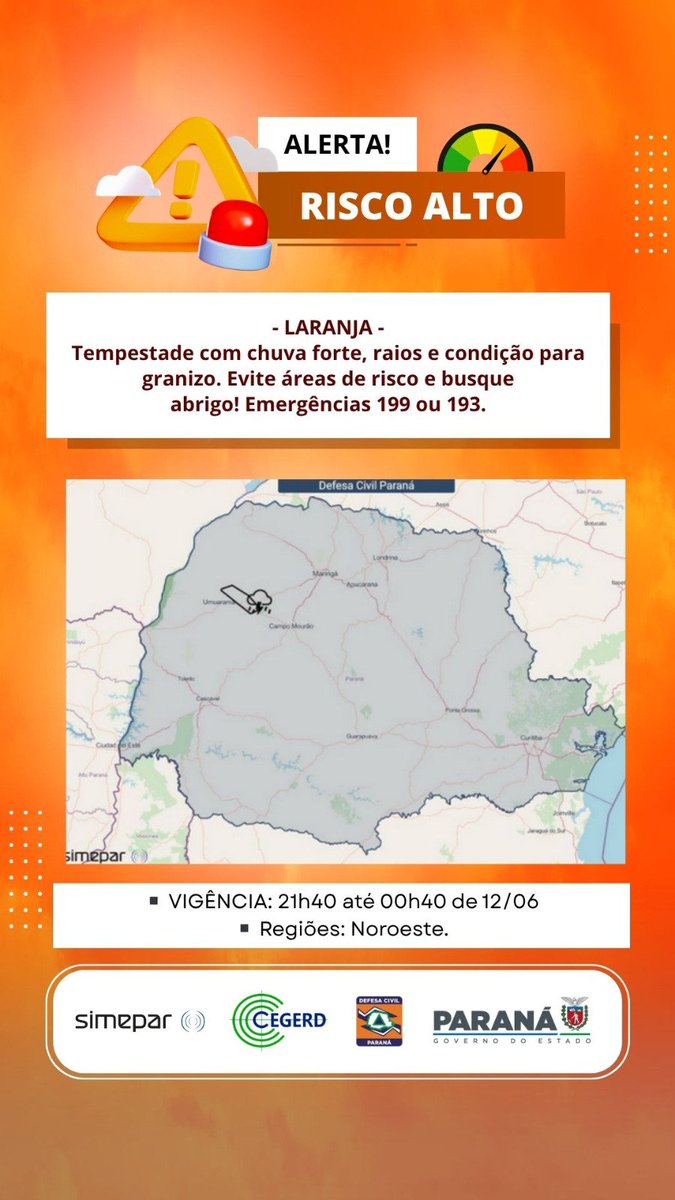 Defesa Civil Paraná tweet media