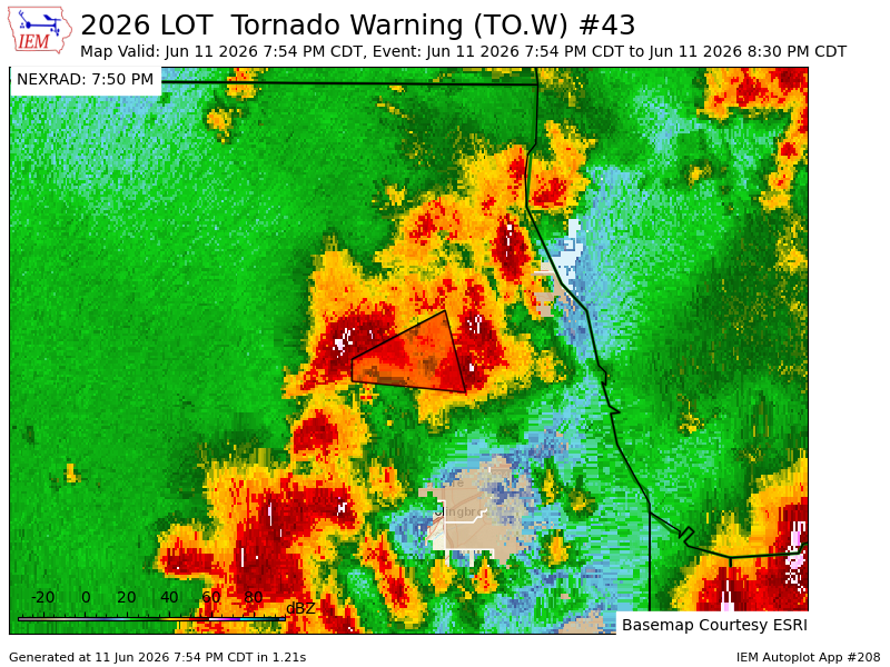 IL_Storm_Chaser's tweet photo. LOT issues Tornado Warning [tornado: RADAR INDICATED, hail: <.75 IN] for Cook, DuPage [IL] till 8:30 PM CDT https://t.co/nnJ1kcsxfH https://t.co/jmpfYWhaEf