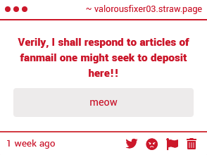 VALOROUSFIXER03's tweet photo. Ho? Hath a stray cat from the Backstreets come to entreat me? I shall lend mine ear to thy request, shouldst thou have one! https://t.co/Pr3URHAipJ
