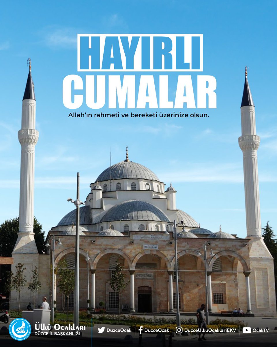 duzceocak's tweet photo. Allah'ın rahmeti ve bereketi üzerinize olsun.
Dualarınız kabul, Cumamız mübarek olsun.
#HayırlıCumalar https://t.co/5CDotrFQwR