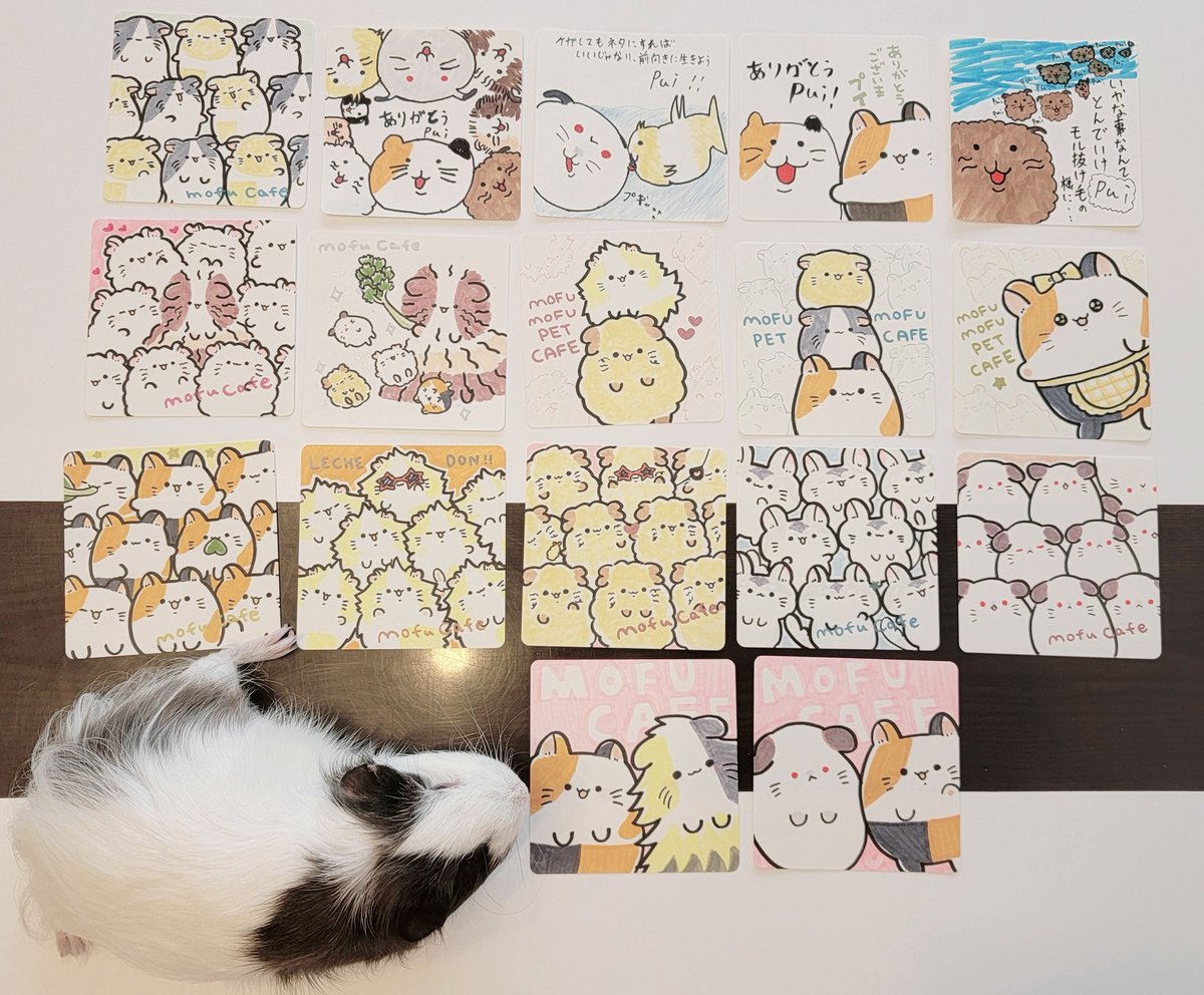 ミニ原画何枚か描いたので、オリぬい・クリエ13に持っていきます。 1枚 