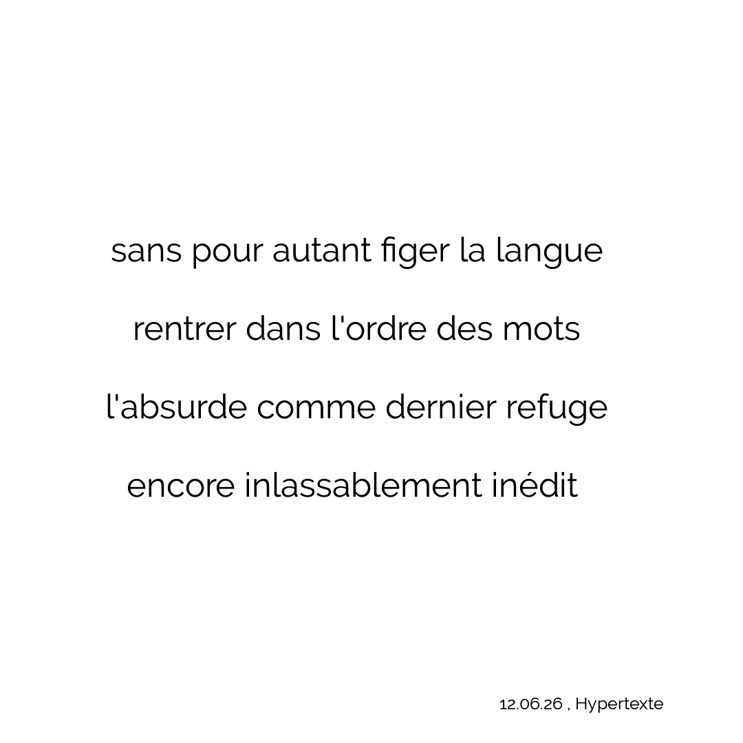 _nils_'s tweet photo. quatrain furtif et fortuit #hypertexte
poésie combinatoire #oulipo #oupas https://t.co/6VYonLnMpM