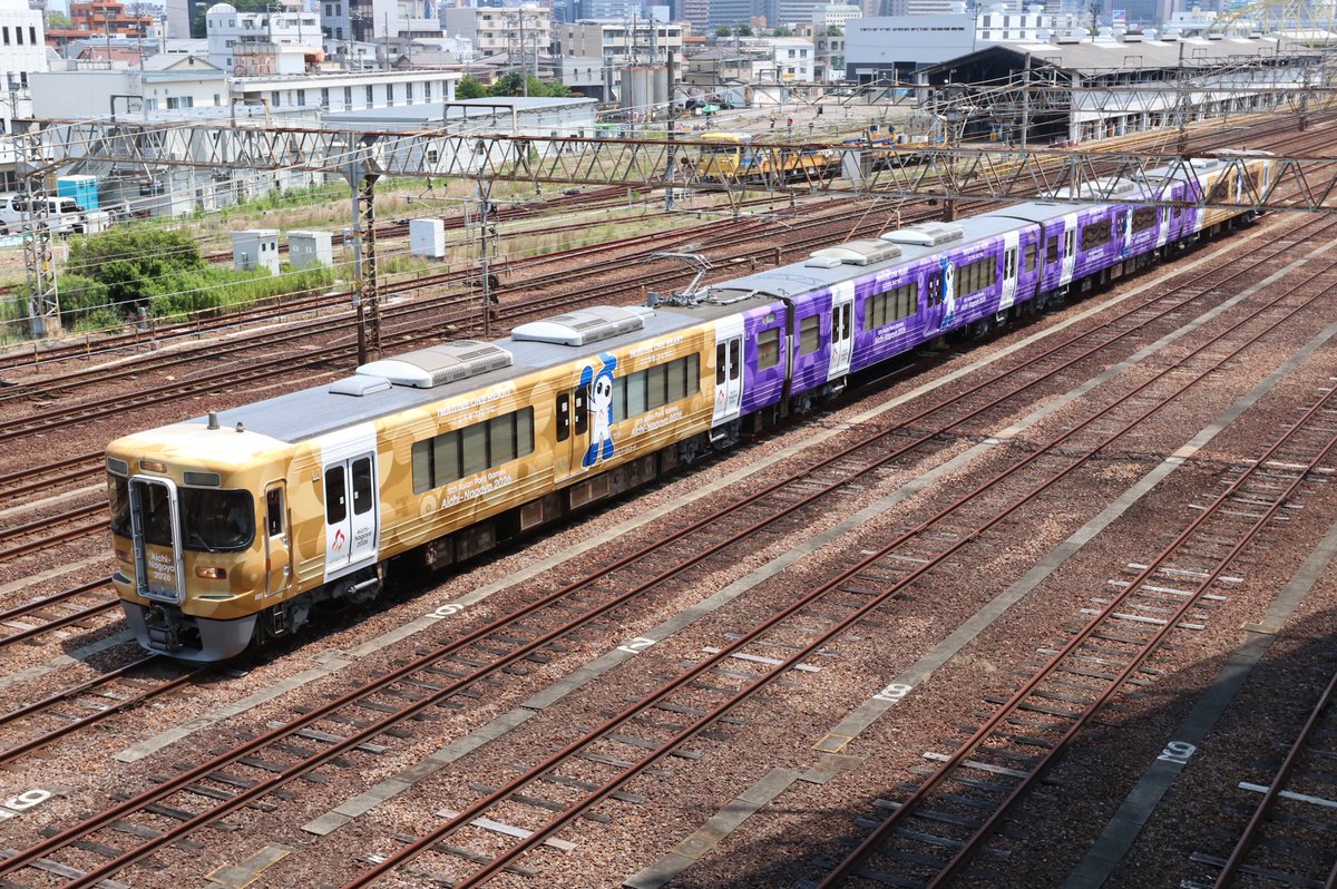 Ozaaaa_313's tweet photo. NG出場試運転　313系　Y4

愛知・名古屋2026アジア競技大会の特別ラッピングがついに姿を見せました！

愛知DC以来、8年ぶりのフルラッピング。
大垣の313系としては初の ラッピング 編成です！
想像以上にド派手な仕上がり。

2026.6.12 https://t.co/5YdX7ziOwu