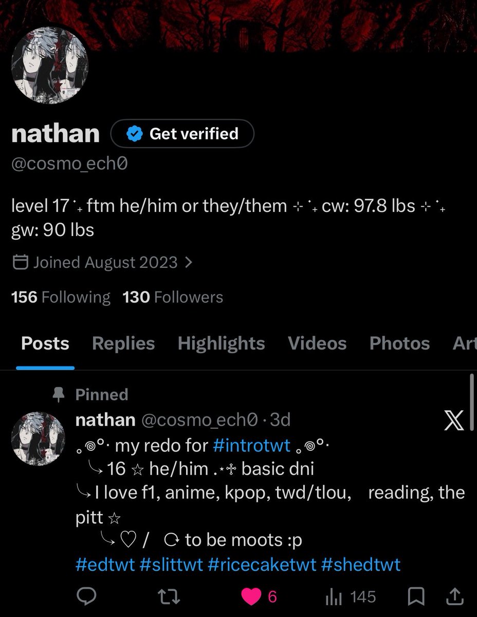 cosmo_ech0's tweet photo. Notice anything different..hehe :p (I can’t believe I’m 17 now bro.) https://t.co/hGXLyT7jRN