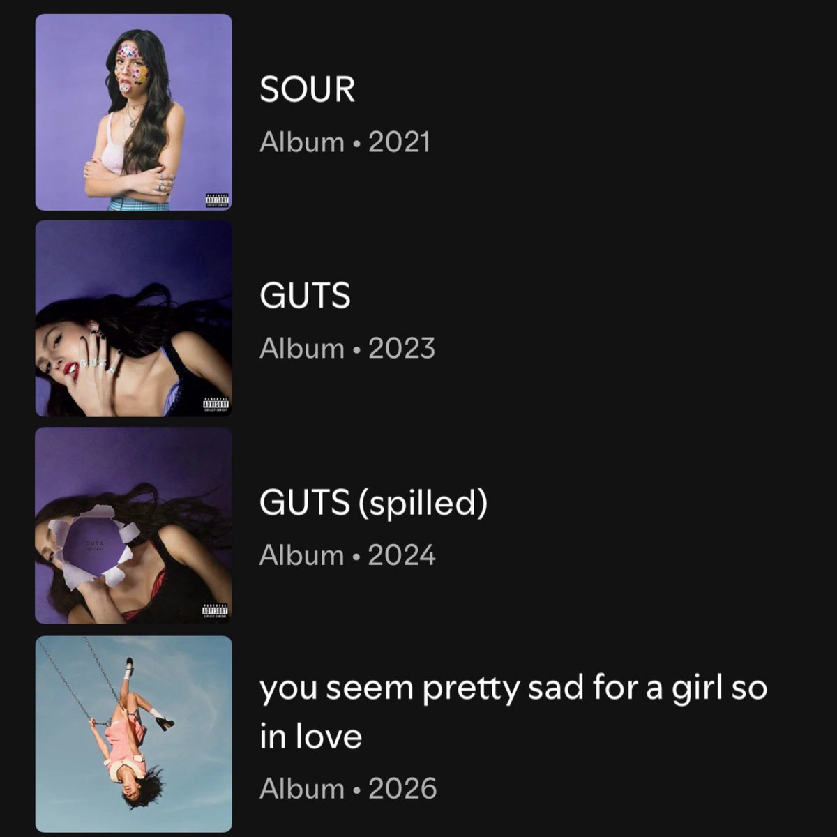 landonlovesliv's tweet photo. a FLAWLESS discography https://t.co/F2ETlSZ5Bc