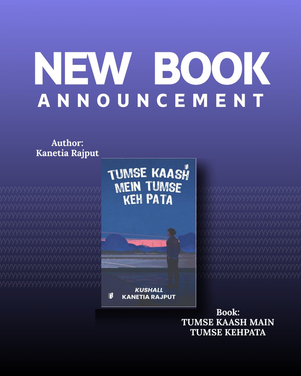 thereviewu5224's tweet photo. New Book Alert! 📚✨
A story of emotions, memories, and the unspoken words that stay with us. "Tumse Kaash Main Tumse Keh Pata" by Kanetia Rajput is now here to take you on a heartfelt journey ❤️
#NewBookLaunch #KanetiaRajput #BookAnnouncement #MustRead #ReadersOfInstagram https://t.co/2q8UqMiKe6