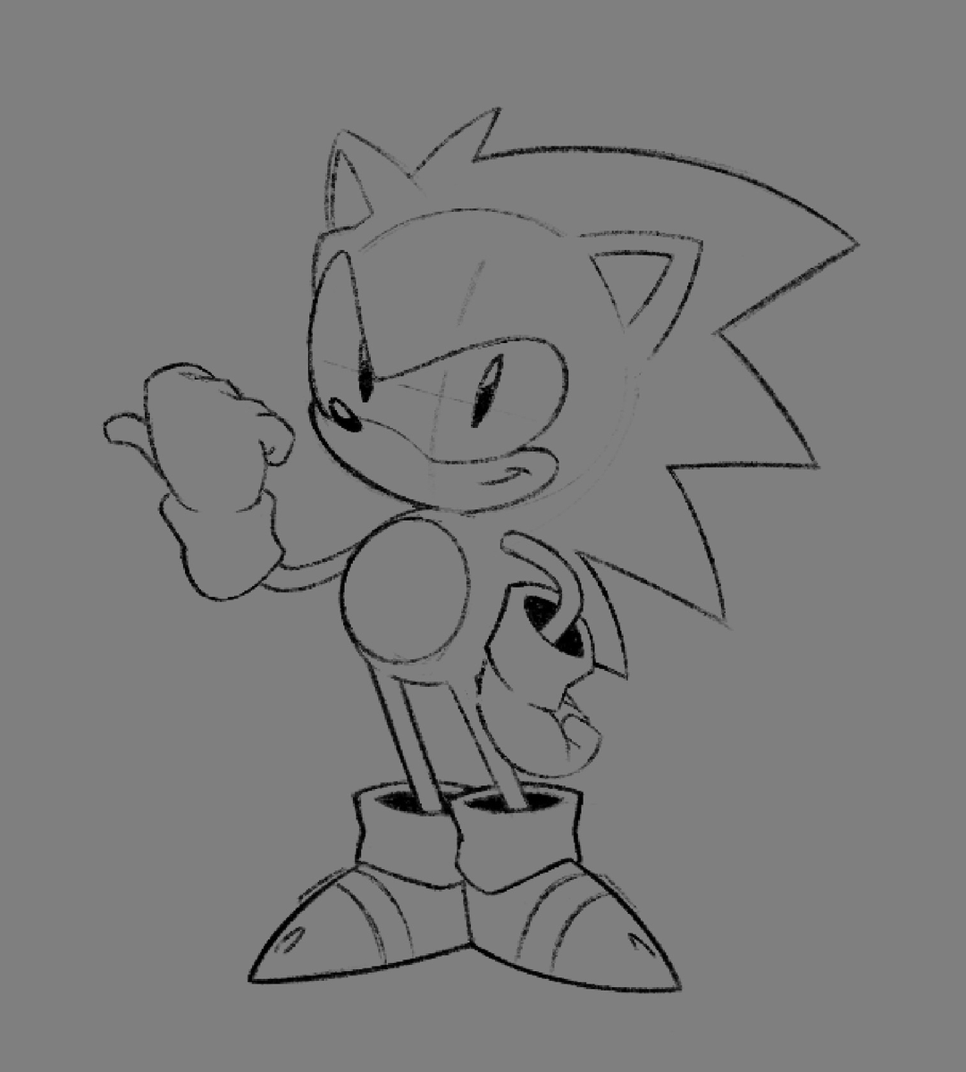 No_Blanks_art's tweet photo. sonic doodle cuz its been awhile sense i drew bro https://t.co/IUMuzjg8I7