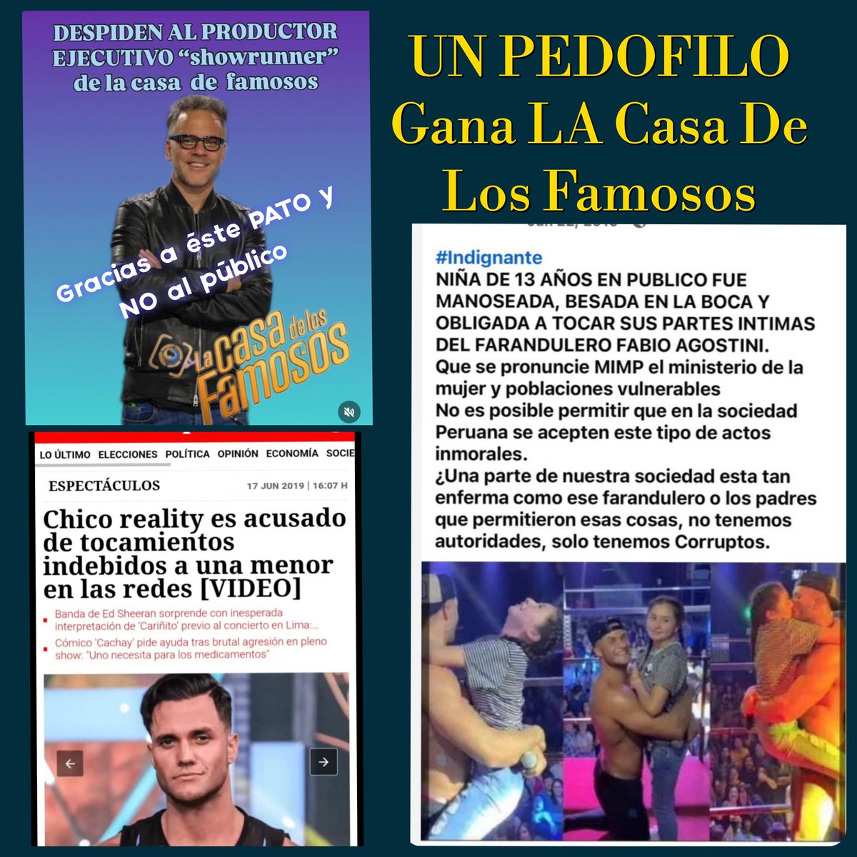 DeadxmenPR's tweet photo. @LCDLFTLMD DEJENSE DE MIERDAS Q POR EL VOTO DEL PÚBLICO NO FUE...., y NO cuenten con el Caribe,  porque NO lo vamos apoyar más! EL GANADOR UN PEDOFILO https://t.co/ijQiA9PcXm