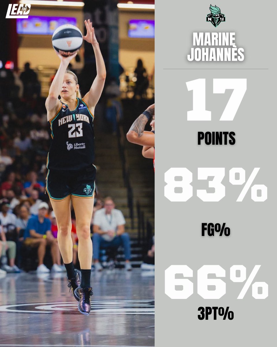LibertyLeadSM's tweet photo. Another efficient night from Marine Johannès. 💙🔥 https://t.co/xypPtWIhYS