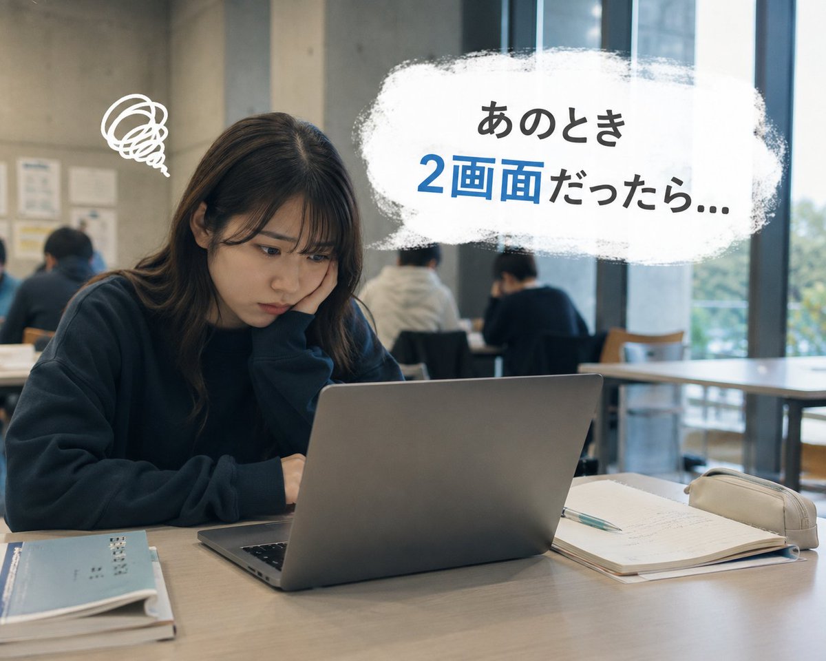 MIRAIBAR_PM's tweet photo. 学生の頃のレポート作成を思い出しました📚

家や学校ではノートPCだけ。
資料とレポートを何度も行ったり来たり😅
あの時もう1画面あったらな...

もう1画面あるだけで、作業のしやすさ かなり変わります✨

#UltraSlim プレゼントキャンペーン実施中🎁

詳細は固定ポストから👀
#MIRAIBAR https://t.co/vjtbDWz5AT