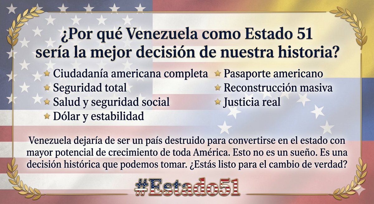 LibertemosVzla's tweet photo. Tenemos la oportunidad de oro en nuestras manos para cambiar el rumbo de nuestro país.

Muert3 al socialismo. 

#Estado51 https://t.co/Xfm5FUGJdb