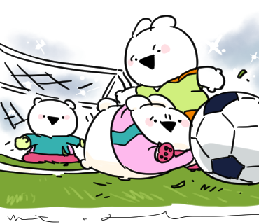 gonnohjoye's tweet photo. 🐰🐻⚽️💪 https://t.co/x2fQ15bflo