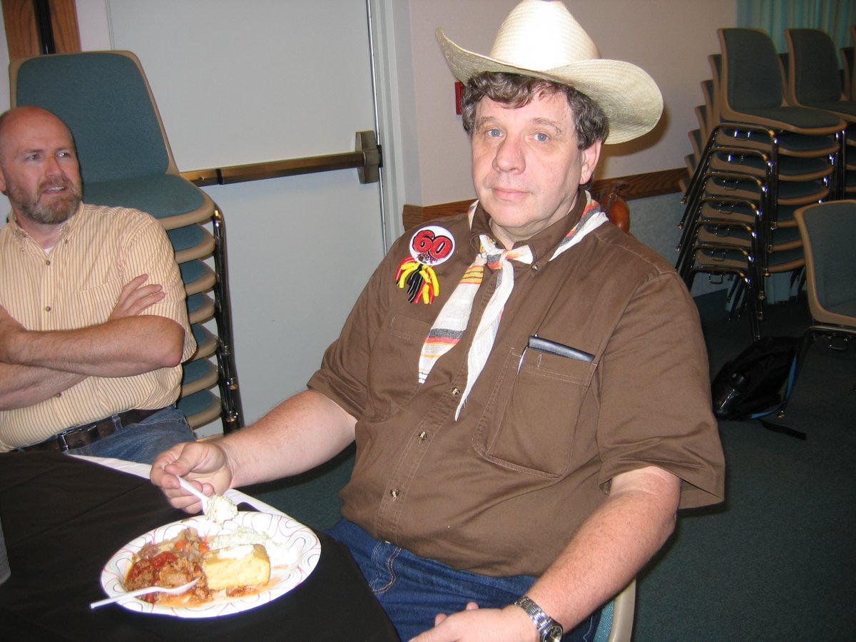 techariot's tweet photo. Today is the 13th anniversary of Dad's death. Here are some pictures from his 60th birthday party in 2010. Church friends threw him a party! He loved the Wild West. If heaven has mountains, that's where he's waiting. https://t.co/W3PnXN58JI