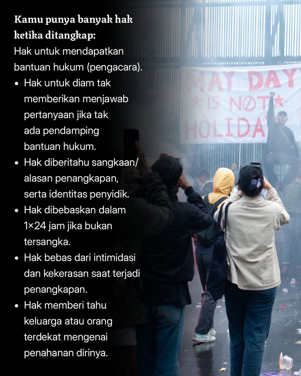 projectm_org's tweet photo. Hati-hati Kawan-kawan yang hari ini akan ikut aksi di Bundaran HI. Sekadar persiapan, kalau hal-hal buruk terjadi. Mengingat di negeri ini, hal buruk sering terjadi. https://t.co/6Y5IJ96T0L