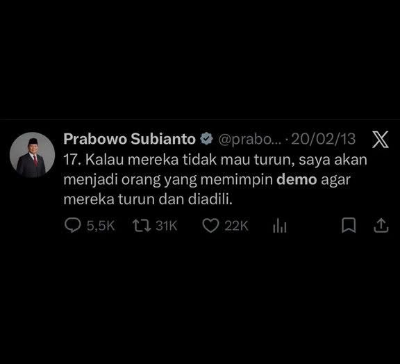 ahmedayev's tweet photo. @Gerindra Gas wak turunkeun https://t.co/KK1aZK3bZN