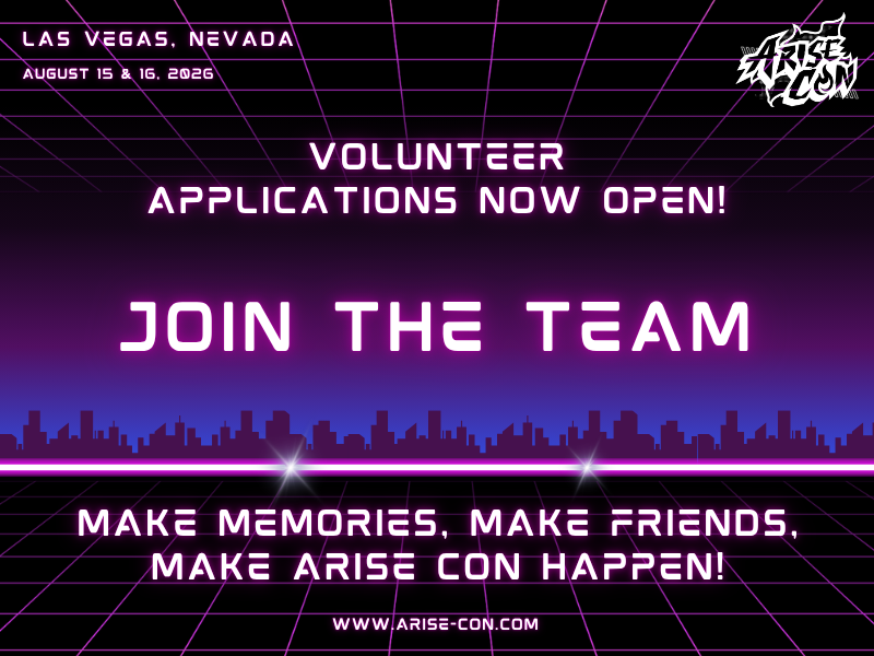 AriseCon's tweet photo. We are looking for enthusiastic &amp; dedicated fans to join our volunteer crew!
Perks include meals, a free pass, lifelong friendships, being the heartbeat of the con &amp; more! Level up your con experience &amp; help us build an unforgettable weekend for the community!
#arisecon #animecon https://t.co/YMyCWnTvKA