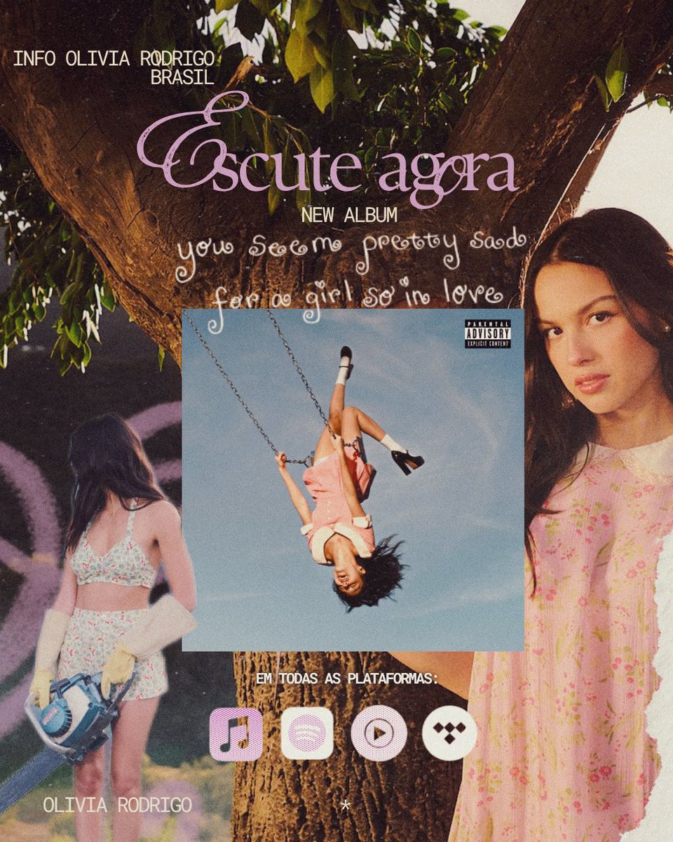 infoliviarbr's tweet photo. YOU SEEM PRETTY SAD FOR A GIRL SO IN LOVE, NOVO ÁLBUM DE OLIVIA RODRIGO, JÁ ESTÁ DISPONÍVEL EM TODAS AS PLATAFORMAS DIGITAIS! https://t.co/U9rSnWLXS9