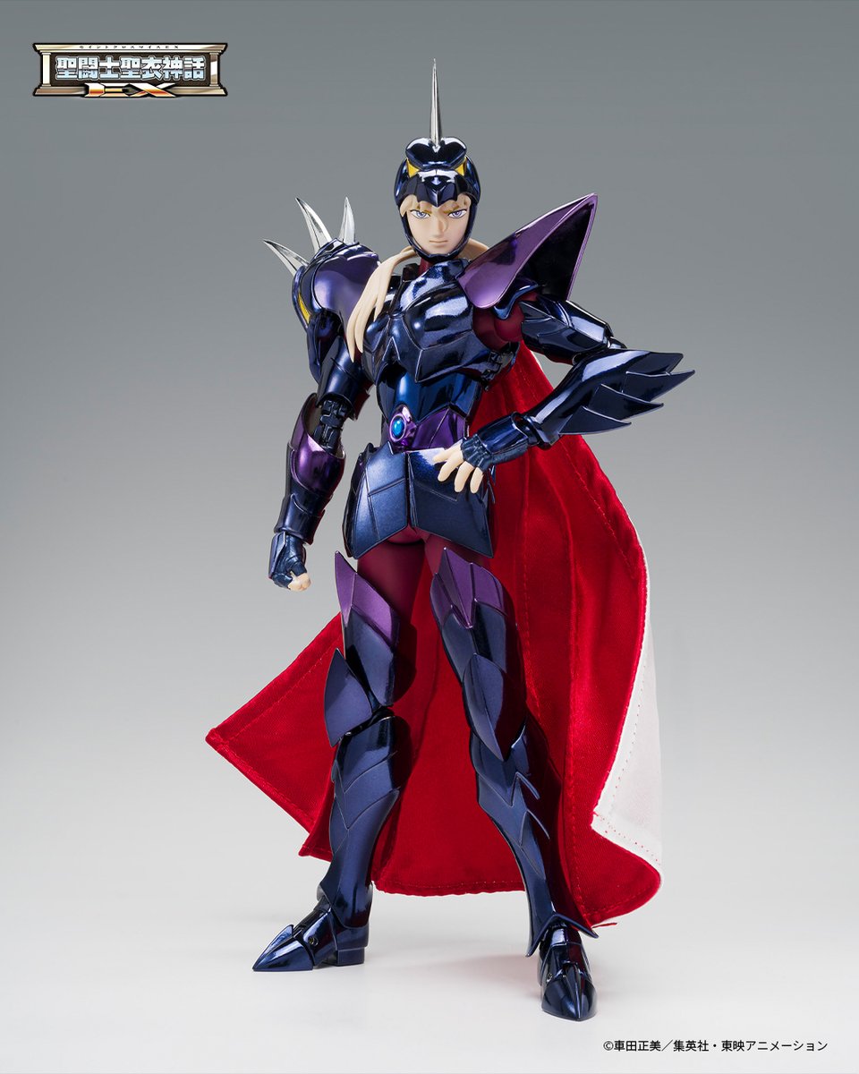 t_features's tweet photo. 『#聖闘士星矢』より
「聖闘士聖衣神話EX アルファ星ドゥベジークフリート 40th Anniversary Ver.」が魂ウェブ商店にて6/12 16時より受注開始！
🛒ご予約は→ https://t.co/taGN6v7oMi

EX METAL素体を採用、新たに驚き顔の交換用表情パーツも付属！布製マントは裏地の色を赤に変更した決定版！
#seiya https://t.co/2C25z2Y7de