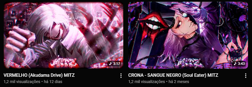 Mitz404's tweet photo. kkkkk vocês são estranhos!!!!!!! MAS tô amando isso
Realmente achei que Soul Eater fosse pegar mais rápido, mas fico feliz que Vermelho esteja indo tão bem. A ideia do canal é justamente trazer personagens e animes que merecem mais atenção 💓😔 https://t.co/ntm9XHDKNJ