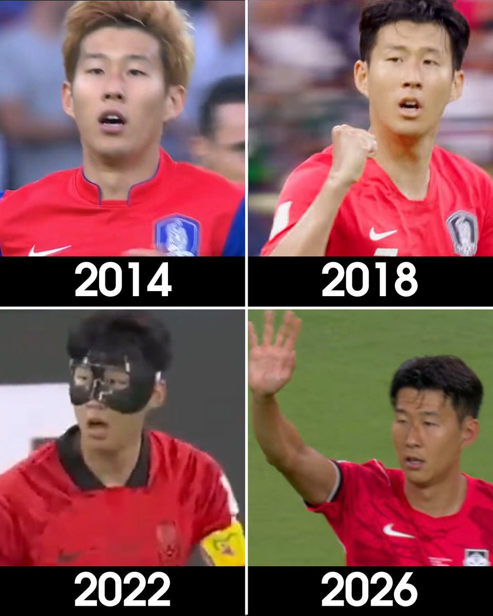 MenInBlazers's tweet photo. FOUR WORLD CUPS FOR SONNY 🇰🇷

Son Heung-min captained South Korea in their World Cup opener against Czechia, marking the LAFC star and Spurs legend’s fourth appearance at the tournament 👏 https://t.co/mHxxFu7aPC