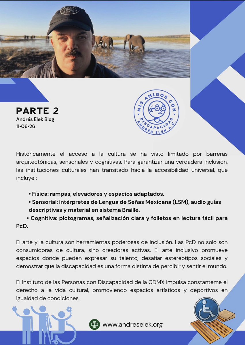SucoEH's tweet photo. Les invito a leer la segunda parte de este blog acerca de la cultura y las PcD. 
🔹ᗩᑎᗪᖇéᔕ EᒪEK ♿️ ᗩᑕTIᐯIᔕTᗩ ᑭᖇO ᗪEᖇEᑕᕼOᔕ ᗪE ᒪᗩᔕ ᑭEᖇᔕOᑎᗩᔕ ᑕOᑎ ᗪIᔕᑕᗩᑭᗩᑕIᗪᗩᗪ https://t.co/HV05awmla1