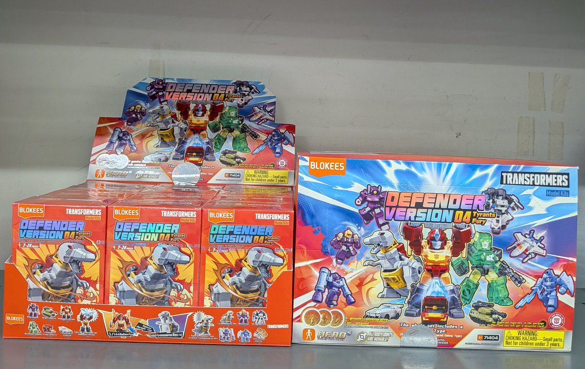 warbotron+おまけ 新商品】 Blokees トランスフォーマー ・7404 DV04 タイラント