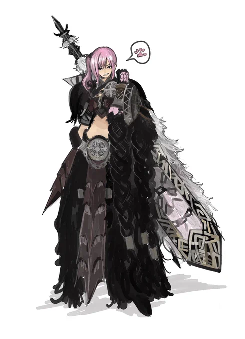 褒めてもらえたので描いた。 かわいくて黒がかっこよすぎる