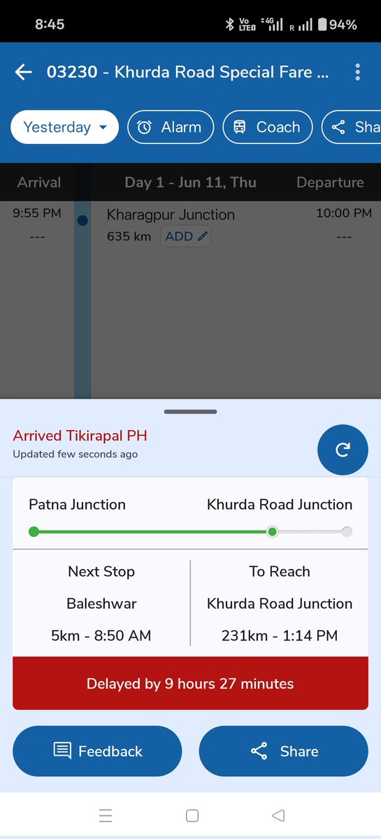 DeepakRoyS6's tweet photo. Dear railways minister Mr. @AshwiniVaishnaw ji,
This is what your spl. Train do with your fellow countrymen, 
There's no cleaning, no hygiene, no pantry in this train, it already delayed for almost 10hrs. How to survive in this bad situation..
@RailMinIndia @RailwaySeva https://t.co/LiF7R6GESR