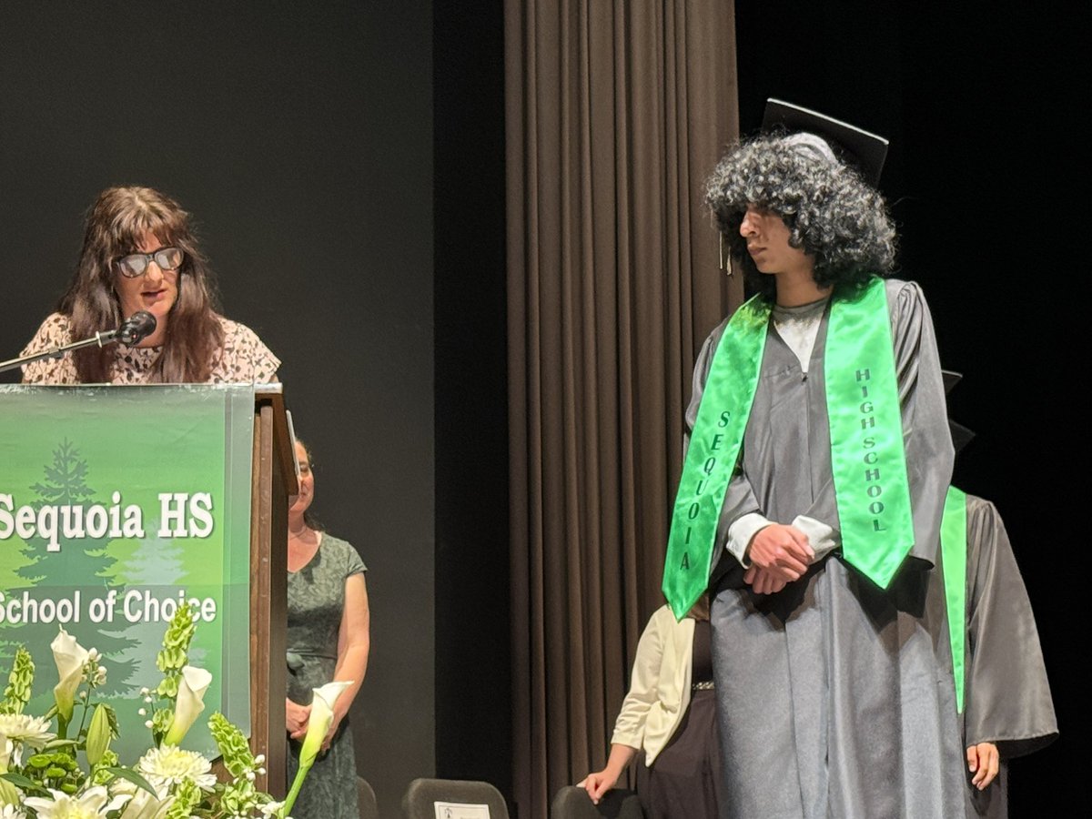 DrIanBSaltzman's tweet photo. Tonight we celebrate the Sequoia High School Class of 2026 and all they have accomplished! 💚🎓 

This milestone reflects the hard work of our students and the unwavering support of the families and staff who helped them reach this moment.

#TogetherWe #WeAreEPS https://t.co/6r3Wwvi3ii