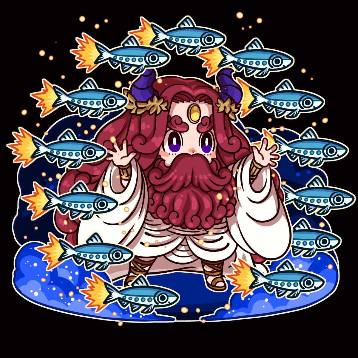 DragonPoker_aso's tweet photo. 一緒に昼寝しておったドラまるの証言をもとに、孫のミクルの未来魔法で再現してみたぞい！！進化順に『とうさんフォアちゃん』『宿六とうさんフォア』『キングとうさんフォア』『ゴッドとうさんフォア』と続き、最後に集まって『とうさんフォアズラ』になるそうじゃ！とっても騒がしそうじゃぞい！ https://t.co/VTKSE2REMy