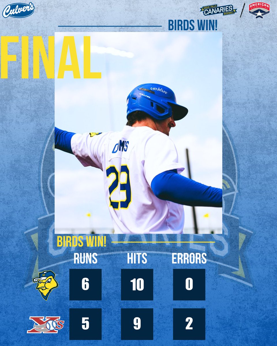 canaries's tweet photo. Canaries Rally To Win Rubber Match At Sioux City

📰: https://t.co/0TU2i75ivL https://t.co/HUl6fWkXmF