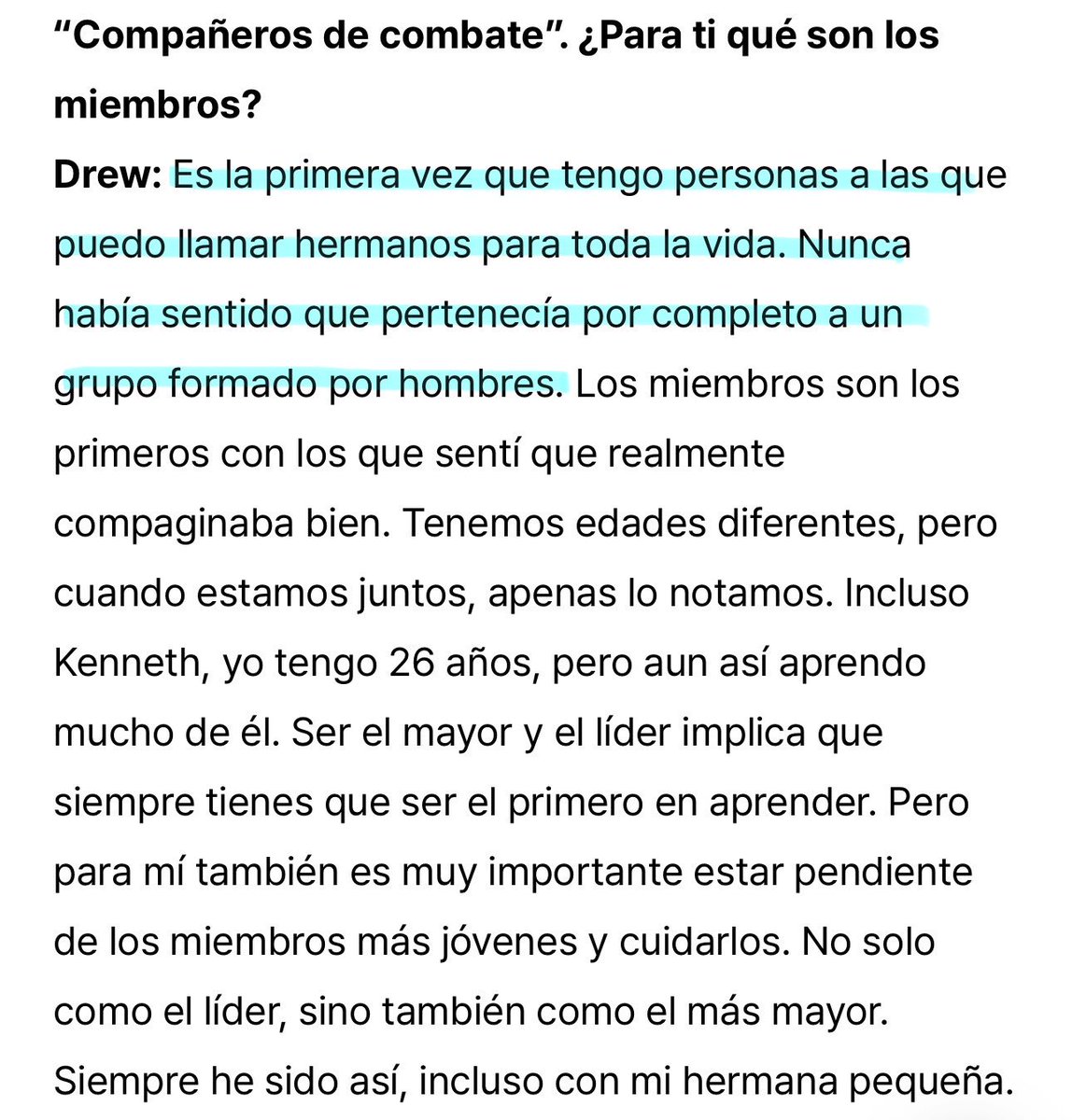 snoopyburu's tweet photo. pasó de sentir q no encajaba en grupos de hombres a encontrar su segunda familia justo en uno ESTOY LLORANDOO😭😭😭😭😭 t amo drewsky t lo mereces todo https://t.co/ocjH5QI0sY