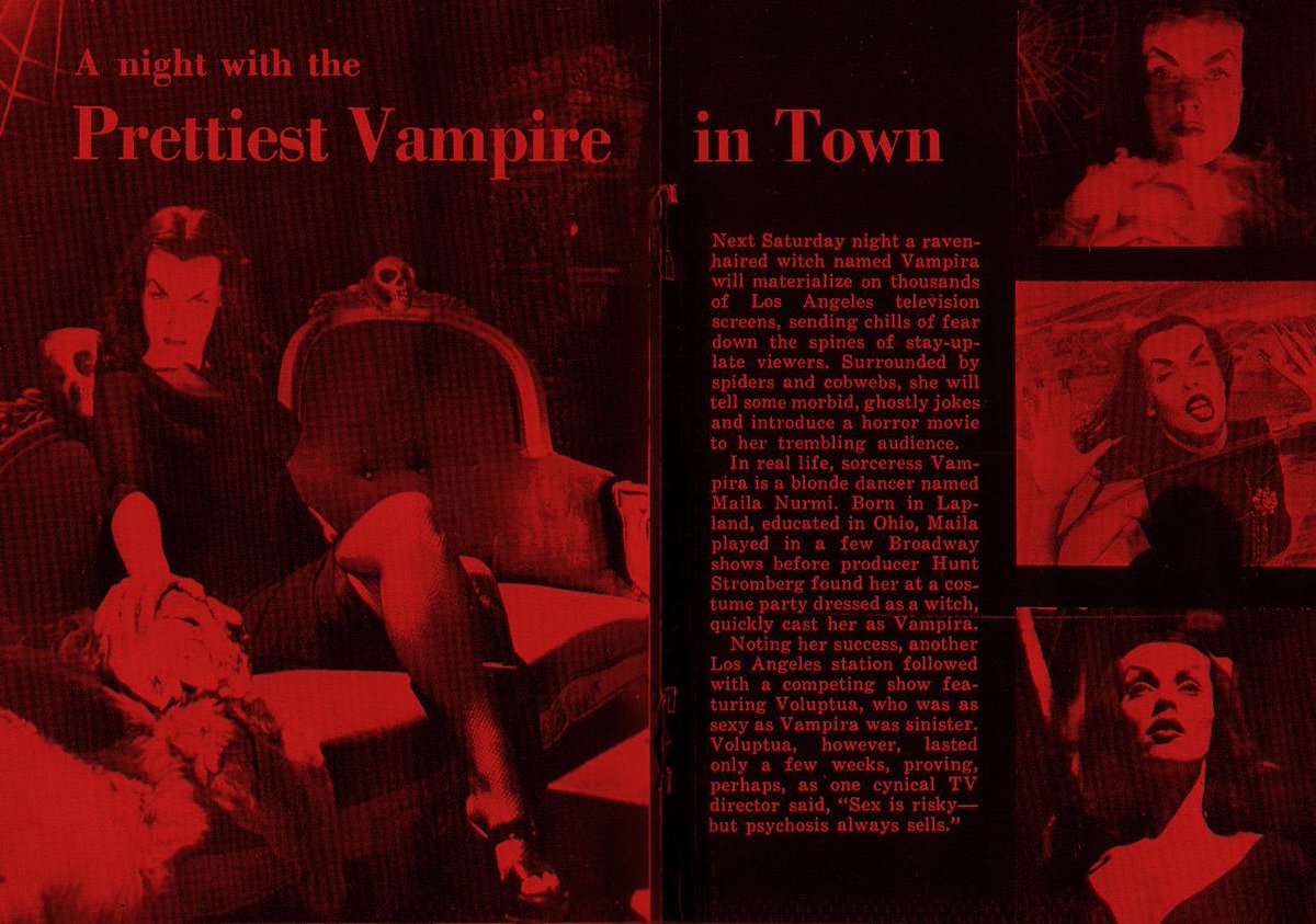 bab0oshk44's tweet photo. Prettiest Vampire in Town, 1950s https://t.co/eihqFXOxGj
