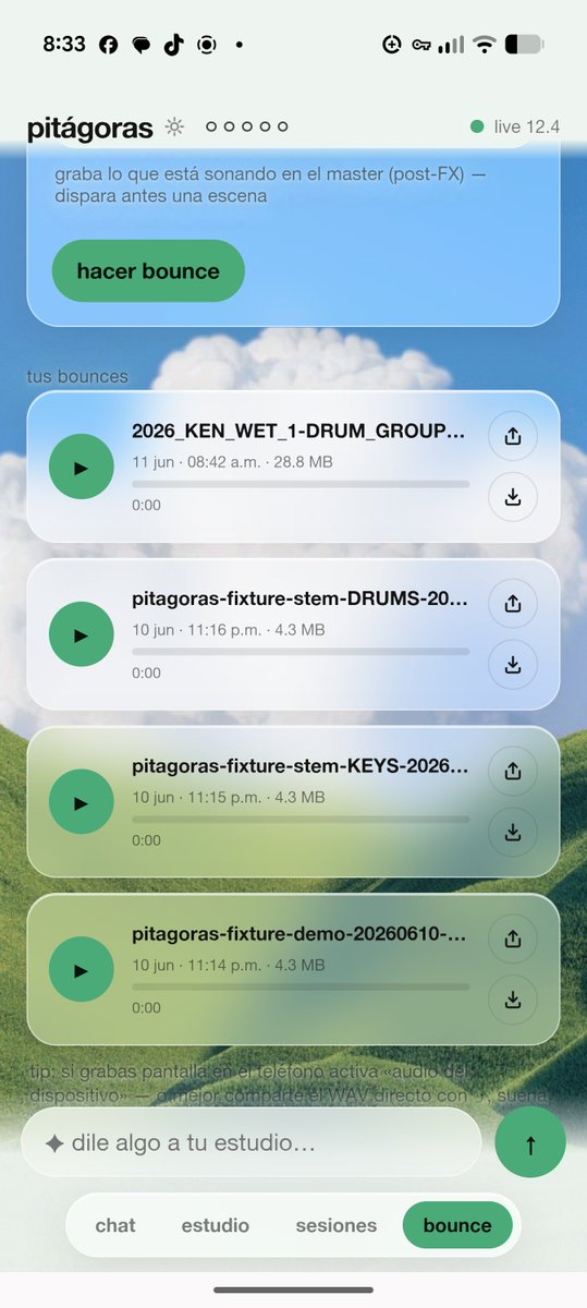 wetbaes's tweet photo. Hice un agente para Ableton que hace todo por ti desde donde estés. 
Stems, bounces, cambios en una rola de edición, mix, máster, y los mil etcéteras con los que lidiamos nosotros los de la vida del estar en el estudio y teniendo varias producciones.
Se llama: Pitágoras. ☁️ https://t.co/LXuHd3ZppN