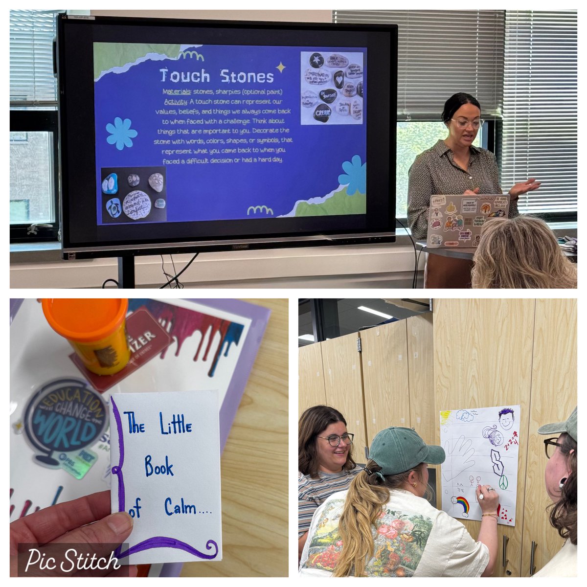 CookseyArtClass's tweet photo. #KEDCgrants Art Therapy for Educators had us out of our seats, creating, and forming connections! Can’t wait for my art students to experience these fantastic activities! Thank you @KEDCGrants for supporting every aspect of education. ❤️ @KedcARTS @DrJWEvansJr @KEDC1 https://t.co/KvL29EMXYM