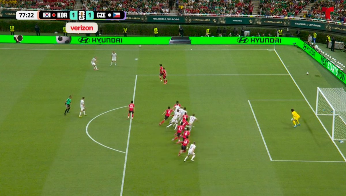pio007max's tweet photo. Anulan gol de la República Checa 

Corea del Sur 1-1 República Checa (Live) 

X Telemundo y Peacock 

Mundial de fútbol FIFA 2026 

https://t.co/ICTe7DguZ3 https://t.co/yKmjtYrQG5