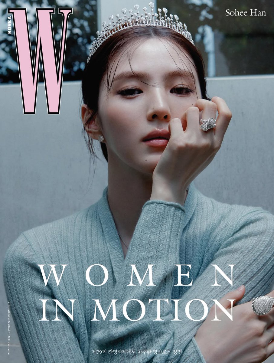 hshbaseii's tweet photo. #hansohee for wkorea's "women in motion" edition from the cannes film festival as boucheron's global ambassador https://t.co/dPQTHrAA2v