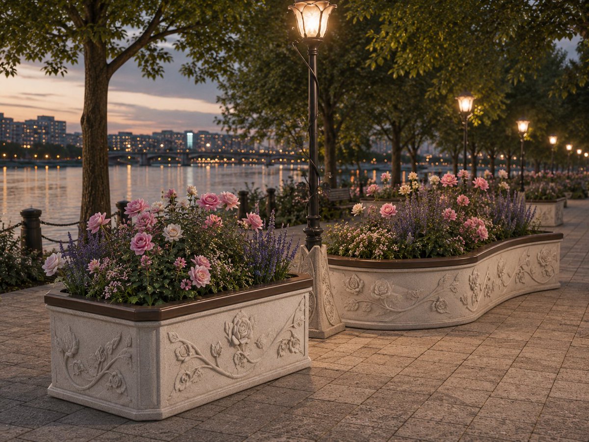 SPITLORDcoin's tweet photo. Riverfront Terrace: A Vision for a New Botanical Waterfront Landmark in Southwest Washington 

Along the Columbia River, between Washougal, Camas, Vancouver, and Portland, there is an opportunity to create something rare: a public place where architecture, gardens, water, art, and regional identity come together as one destination.

Riverfront Terrace is a proposed waterfront concept designed around a simple but powerful idea: transform an existing riverfront area into a beautiful, walkable, flower-inspired public district anchored by rose gardens, river views, sculptural park furniture, and a future landmark known as the King Protea Museum.

The vision is not only to create a building. It is to create a complete place.

A place people visit for the gardens.
A place families use for walking, resting, biking, photos, and events.
A place that could become a signature identity for the Columbia River waterfront.

A Project Inspired by Nature

The design language of Riverfront Terrace is inspired by flowers, especially the King Protea, roses, lilacs, and the natural forms of the Pacific Northwest.

The future museum concept takes its shape from the King Protea flower: a higher central crown, layered petal-like forms around the sides, warm glowing glass, soft rose and cream tones, and a dramatic entrance facing a public plaza.

The surrounding landscape continues the same idea with rose gardens, lilac accents, lavender borders, reflecting ponds, curved walkways, carved concrete details, dark bronze metalwork, and warm wood seating.

Instead of feeling like a generic waterfront park, Riverfront Terrace would have a recognizable identity — elegant, botanical, artistic, and deeply connected to the river.

Why the Washougal Waterfront Makes Sense

A realistic first location for the project is the Washougal Waterfront / Parker’s Landing area, near the Port of Camas-Washougal.

This area already has important public waterfront assets. Washougal Waterfront Park & Trail includes a 12-foot-wide cement trail that wraps around the park and stretches just under one mile, with viewpoints, interpretive signage, kayak/canoe launch access, and water access trails. The Port of Camas-Washougal also owns and manages a major part of the Washougal waterfront, including parks, trails, Parker’s Landing Marina, and future redevelopment areas.
That makes the location more realistic than starting from an empty idea. Riverfront Terrace could build on what already exists and improve it step by step.
The Core Elements of Riverfront Terrace
The project is designed as a complete public-space system, not a single object.

1. The King Protea Museum
The long-term landmark would be a botanical-inspired museum and cultural center. It could include exhibits about nature-inspired architecture, Pacific Northwest ecology, Columbia River history, botanical design, children’s discovery spaces, art installations, events, a café, and a garden shop.

The building would be visually iconic, but the smartest approach is to begin with a smaller King Protea Pavilion first, then grow toward the full museum later.

2. The Rose and Lilac Garden

The garden would be the heart of the project.

Roses would become the main flower identity, offering color, romance, and strong visual appeal from spring through fall. Lilacs would be used as seasonal fragrance accents, especially in sunny and well-drained areas. Lavender, catmint, salvia, rhododendrons, Oregon grape, native grasses, and pond-edge plants would make the landscape more realistic and easier to maintain.

3. The Riverfront Promenade
The promenade would connect gardens, seating, overlooks, bike areas, water features, and public art. It would be designed for walking, biking, photography, family outings, and small events.
#vancouver 
#washington 
#portland 
#oregon
#UrbanDesign #ArchitectureDesign #LandscapeArchitecture #PublicArt #BotanicalGarden
#CityPlanning
#PacificNorthwest #VancouverWA #WashougalWA
#WashingtonState