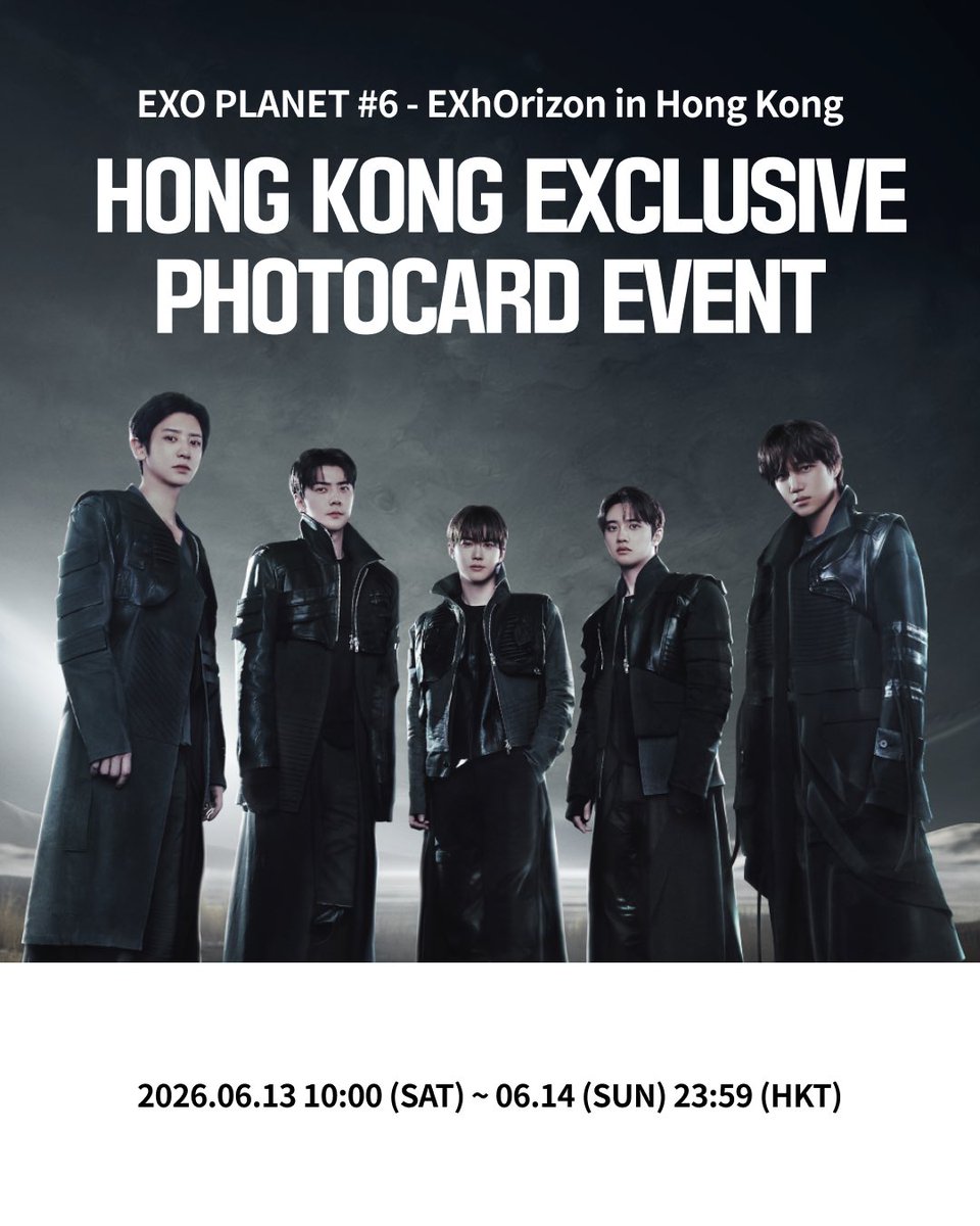 🍀] #EXO #Ktown4u HONG KONG EXCLUSIVE PHOTOCARD EVENT 🖤When