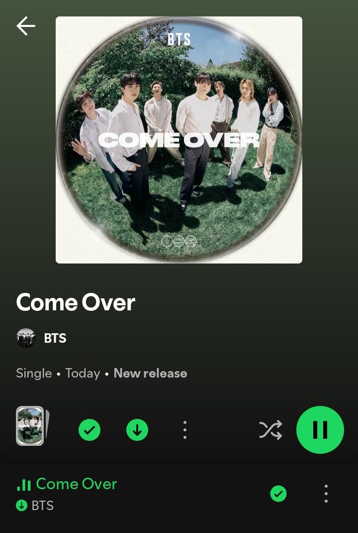 7fictionation's tweet photo. COME OVER IS NOW AVAILABLE OM SPOTIFY 🚨 https://t.co/bcJWgR3Xhd