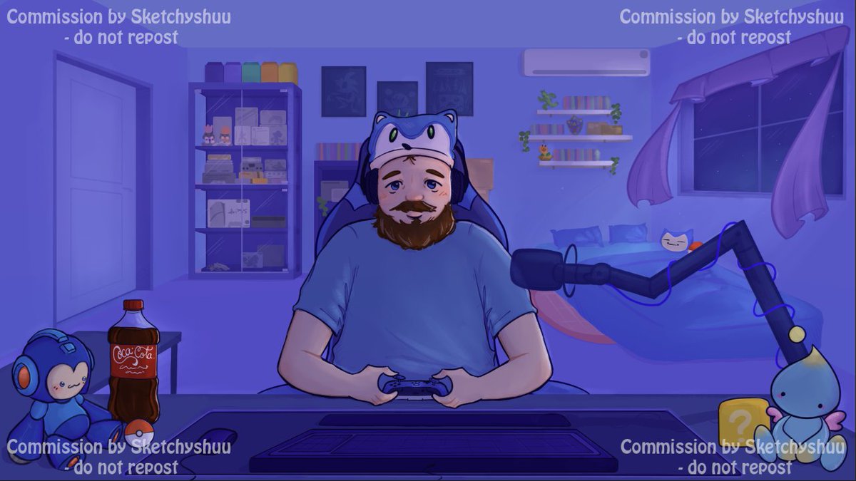 Zyphose_'s tweet photo. Ta-da! 
I now have a proper starting soon screen for my Twitch, thank you to the commission work from @sketchyshuu!
It's so wonderful &amp; I'm so happy with it!
Thank you so much! 🥰 https://t.co/9fYSsaT3kt