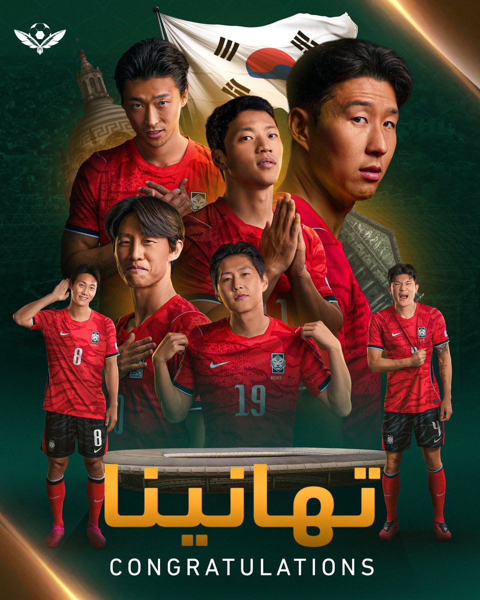 pkshukla92's tweet photo. Korea Republic 🇰🇷 begin their #FIFAWorldCup2026 journey with a victory 👏

Congratulations 🎉 https://t.co/YpZ7otqrge