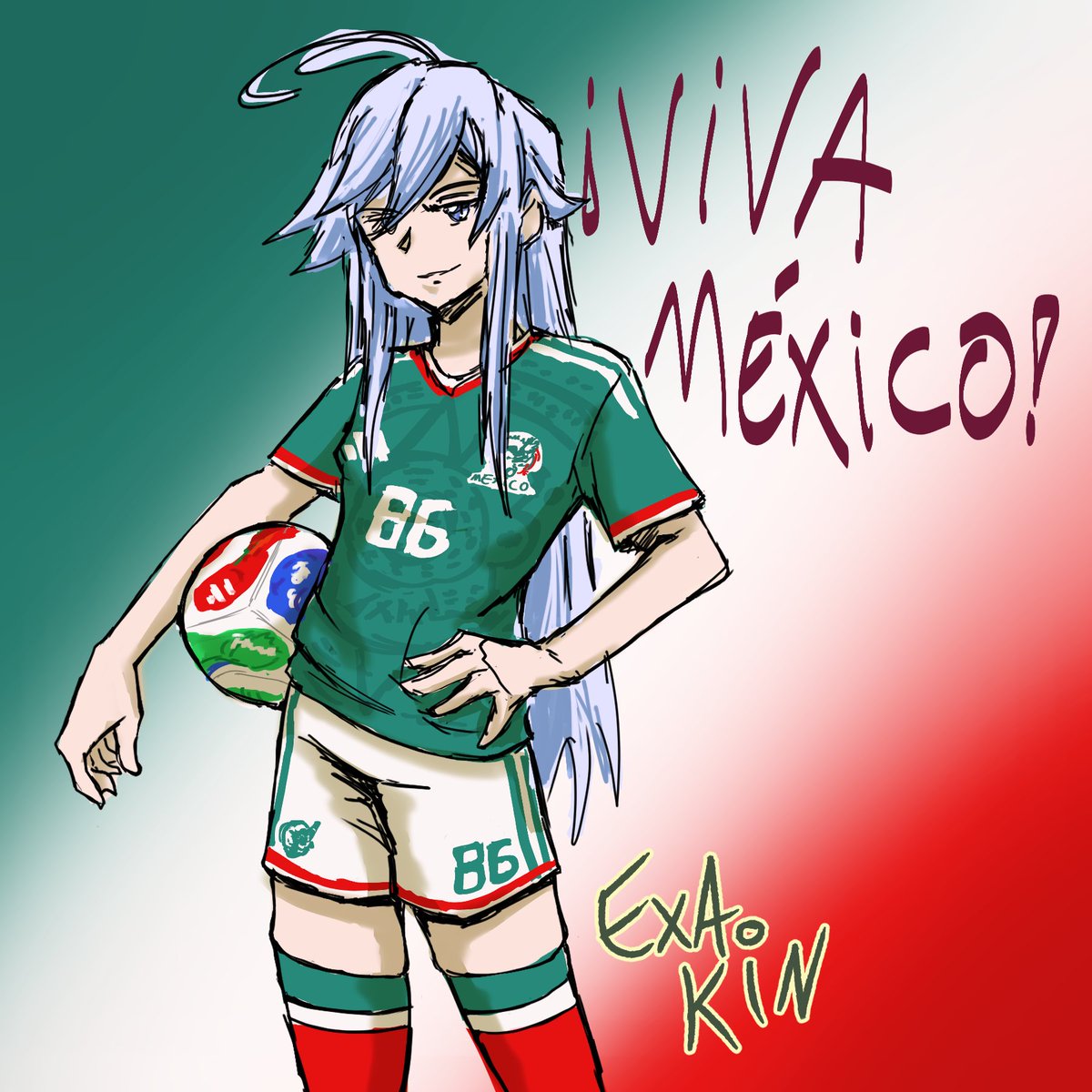 exa_kin's tweet photo. Viva México and 86!!!!

Really fast drawing (which I may have done after 3 margaritas) https://t.co/XfcFxHEdk1