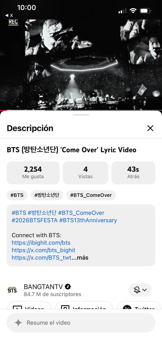 telepathy0713's tweet photo. Te quiero mucho Come Over 💜
Solo escucharla me regresó a los días de concierto. 😭🫶🏻

#BTS_ComeOver https://t.co/8yyauvGRUt