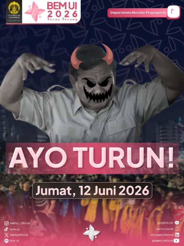 MrJarwork's tweet photo. salah satu poster seruan demo dari ig BEM UI https://t.co/IDgPKVq2Tv